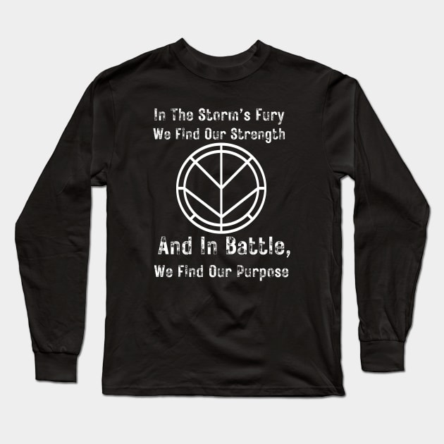 Shield Maiden Design Long Sleeve T-Shirt by VikingHeart Designs